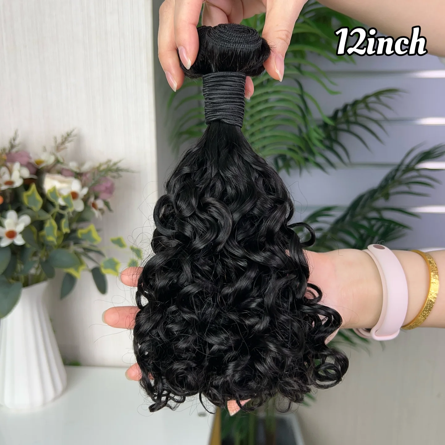 12a Fumi Super Double Drawn Virgin Human Hair Amazing Curly Bundles