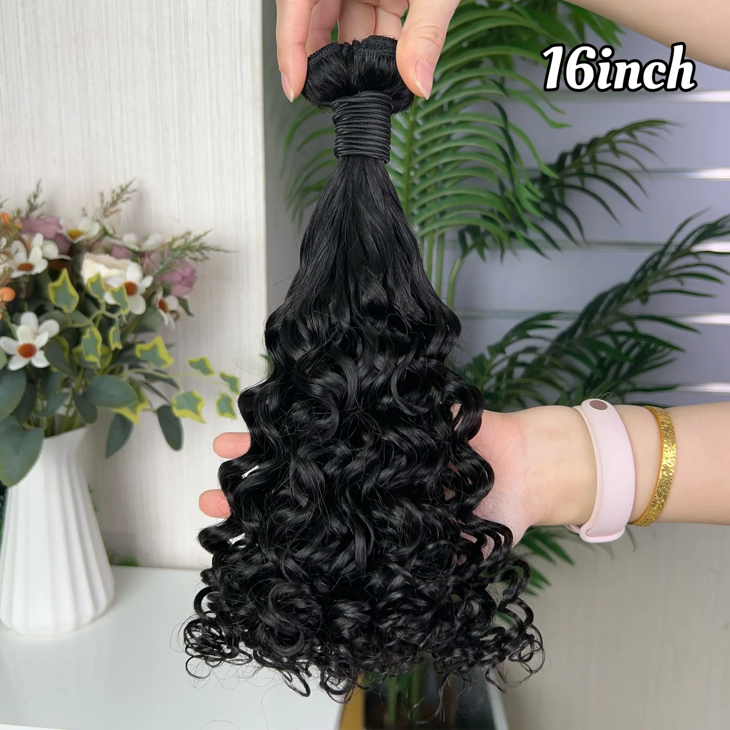 12a Fumi Super Double Drawn Virgin Human Hair Amazing Curly Bundles
