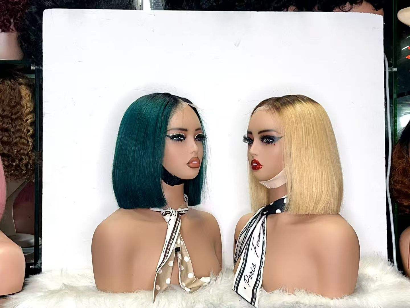 Promotion 40$ 2x6 Lace Closure Virgin Bob Wigs 12A SDD 10inch Ombre Gray Pink 250% Straight Wigs 100% Human Hair on Sale