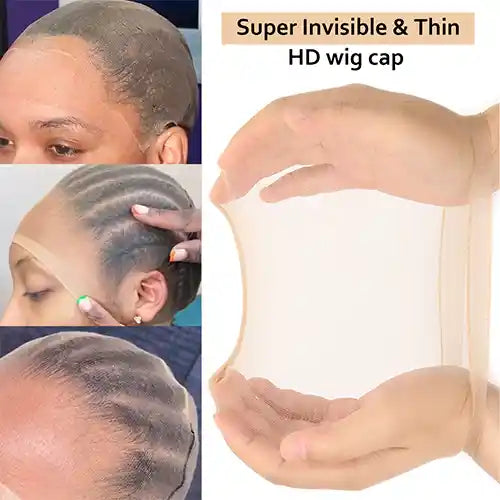 HD Wig Cap Thin Invisible Stretch Wigs Cap -No Ship Alone, It Need Ship With Hair