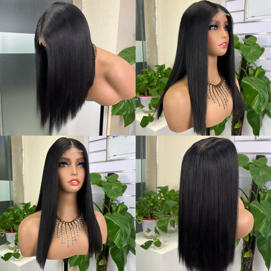 Wholesale Kim K 2x6 Lace Bob Wigs Vietnamese Double Drawn Wigs 12A Grade 100% Human Hair Bone Straight Hair Wigs