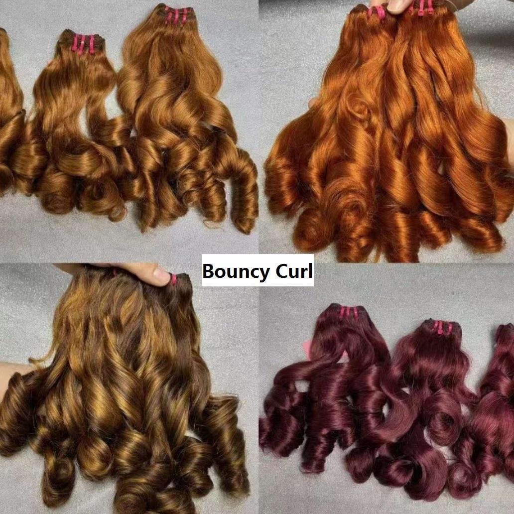 12A SDD Cuticle Alinged Raw Virgin Hair Extensions 1B30, 1B/bug, P427 Colored Unprocessed Pixie Curly Human Hair Weave