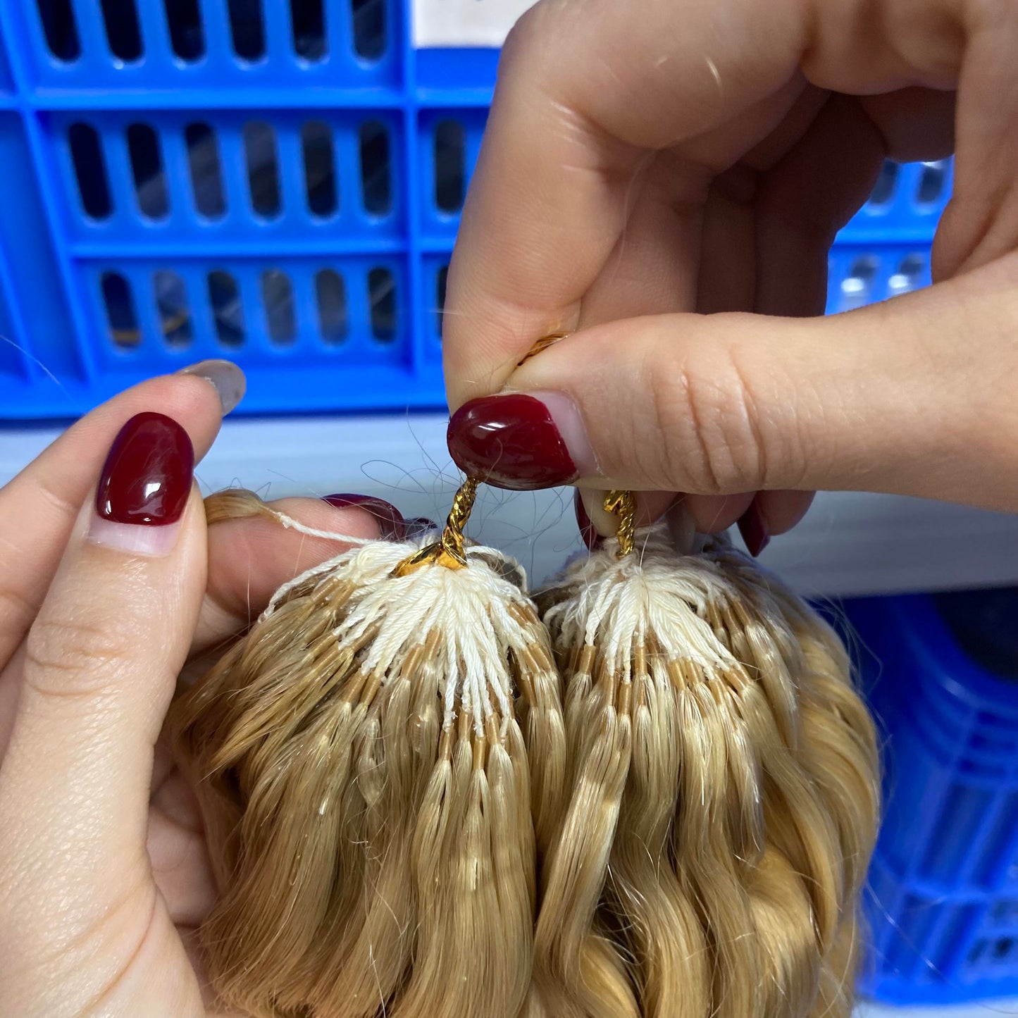 Unprocessed Feathers Human Hair 100g for Braiding Feathers Crochet Hair Extensions Loose Deep Wave Bulk 613# Hair Crochet