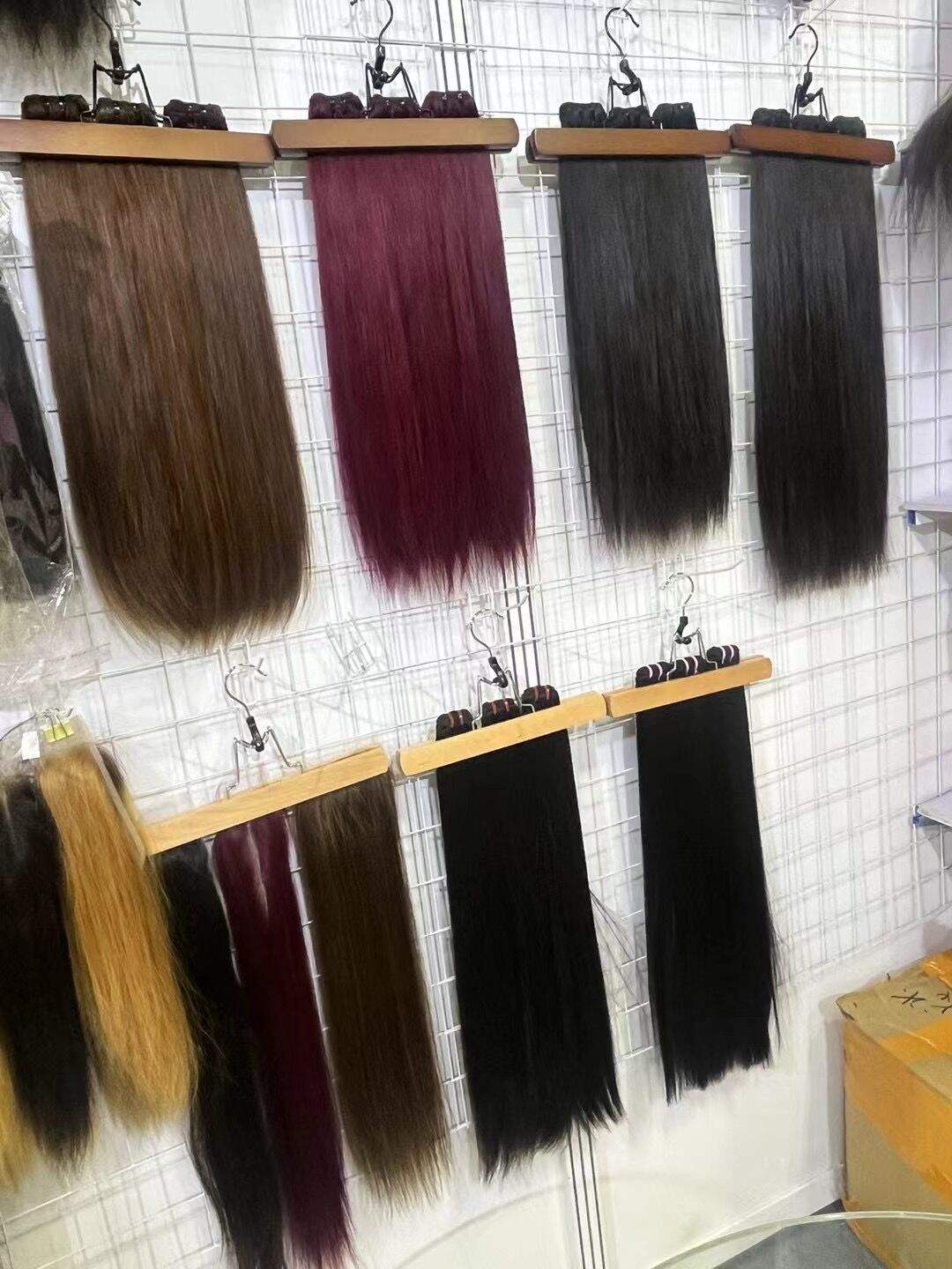 Factory Wholesale Burmese Straight Vietnamese Hair Weaves 99J SDD Machine Double Weft Ready to Use Hair Bundles for Black Women
