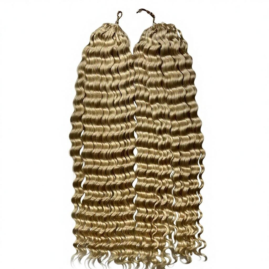 Wholesale Price 100% Vietnamese Remy Human Hair Deep Wave Color Blonde Crochet Extensions for Braiding Hair