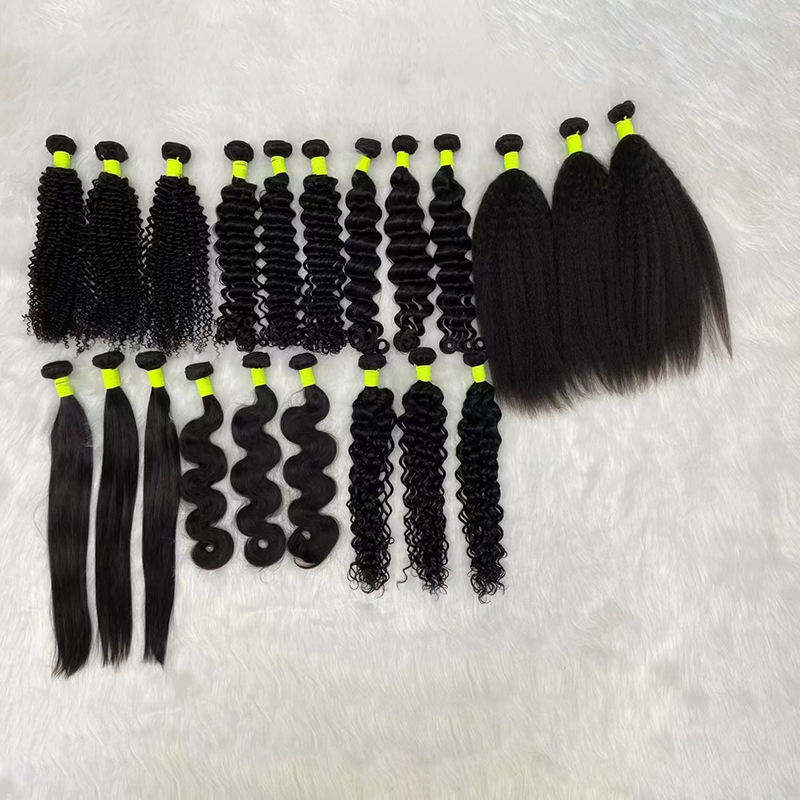 Wholesale 10A Brazilian Kinky Curly Hair Extensions Weave Bundles 100gram/pcs Virgin Straight Human Hair