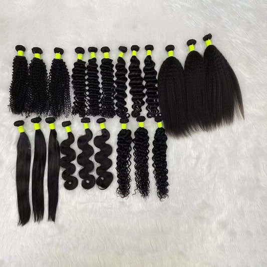 Wholesale 10A Brazilian Kinky Curly Hair Extensions Weave Bundles 100gram/pcs Virgin Straight Human Hair
