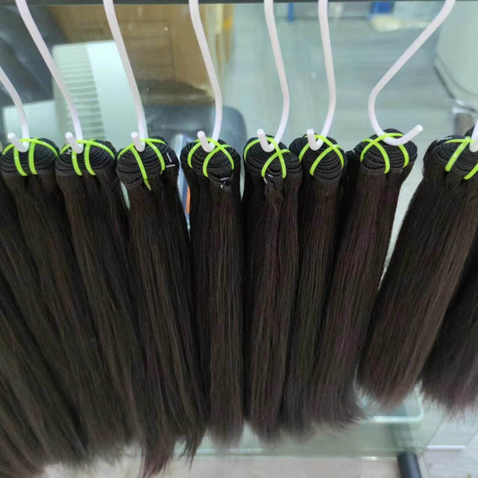 Double Drawn Virgin Human Hair 11A Raw Burmese Hair Bundles 26 28 30Inch Straight Body Wave Unprocessed Hair Extensions