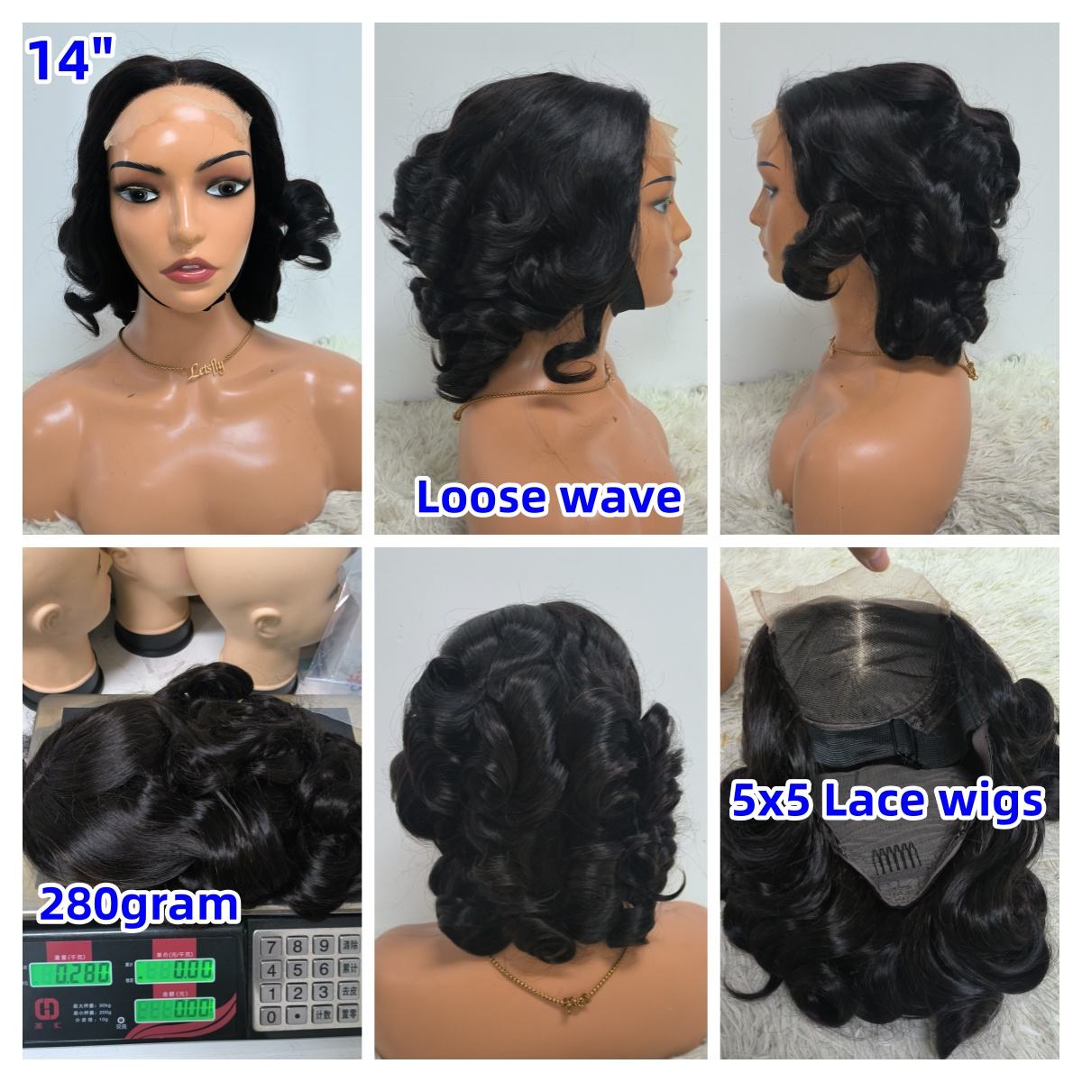 53$ Promotion 5x5 Loose Wave Wigs 14inch Ombre Color Raw Virgin Hair Wigs 4/350 1B/99J 4/27 Lace Closure Curly Wigs