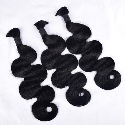 Hair Expression Braiding Hair Wholesale Body Wave Bulk Human Hair Extensions for Braiding Hair Natural Color