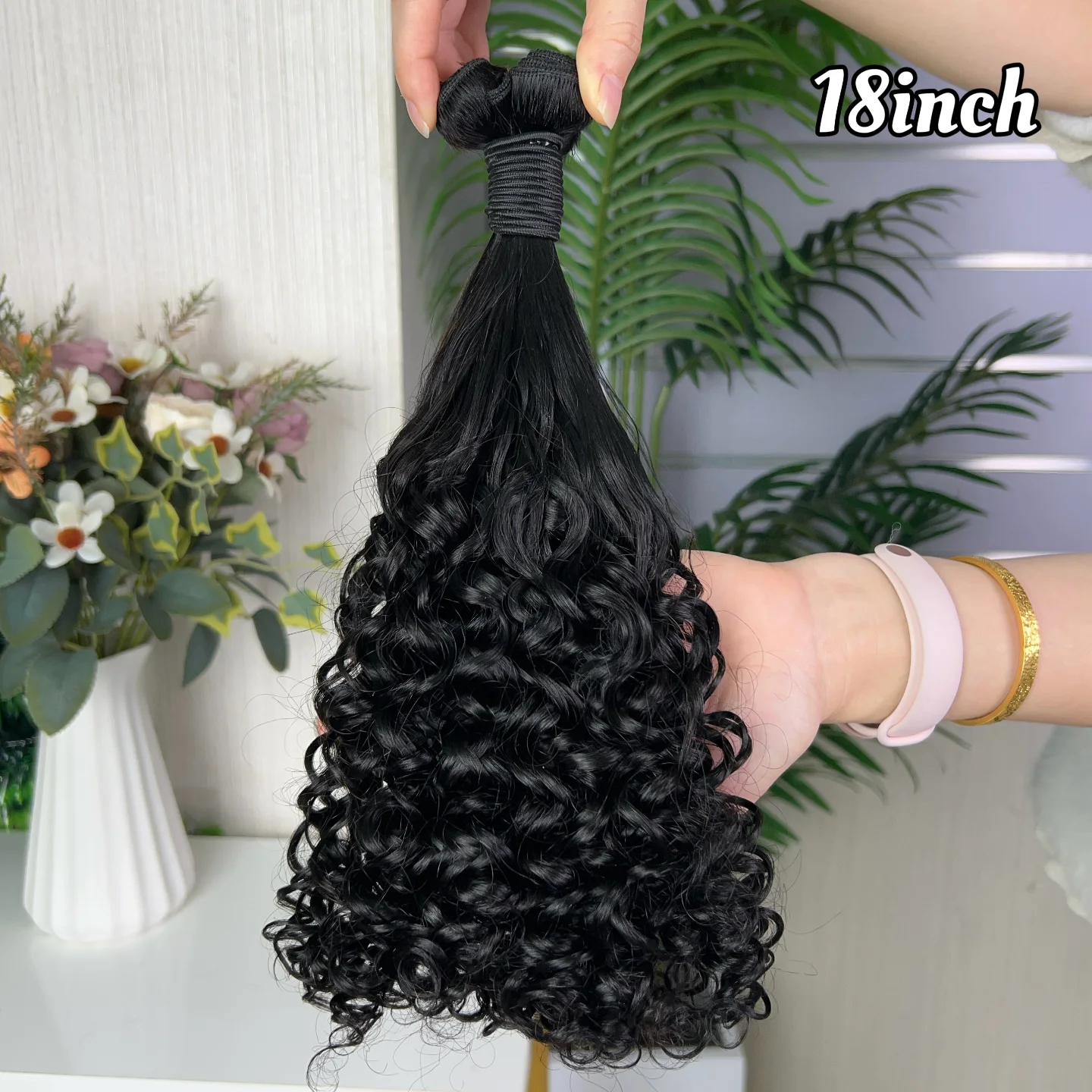 12a Fumi Super Double Drawn Virgin Human Hair Amazing Curly Bundles