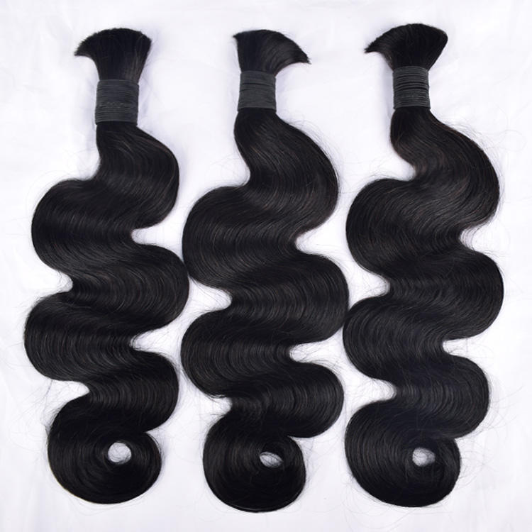 Hair Expression Braiding Hair Wholesale Body Wave Bulk Human Hair Extensions for Braiding Hair Natural Color