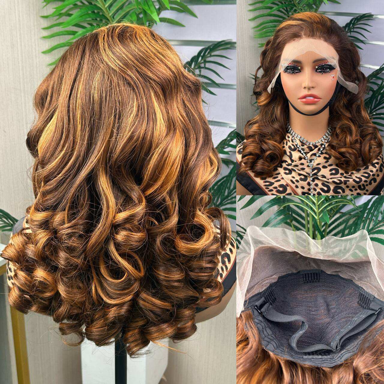 SDD 13X4 Bouncy Curl Wig 100% Human Hair 300% Density