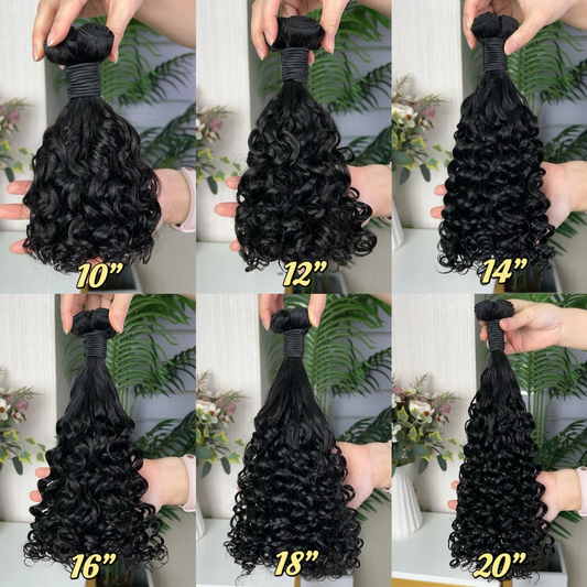 12a Fumi Super Double Drawn Virgin Human Hair Amazing Curly Bundles