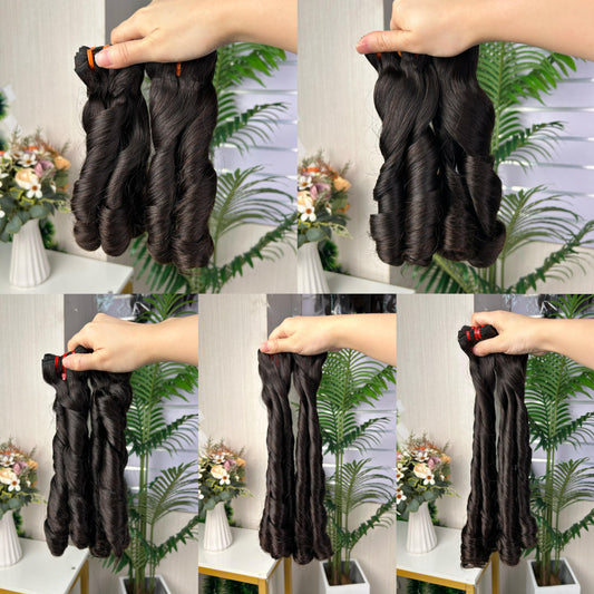 Fumi Super Double Drawn Natural Human Hair Spring Hair Bundles