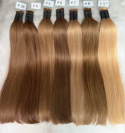 Top quality Luxe Virgin Human Hair color Bulk for Braiding