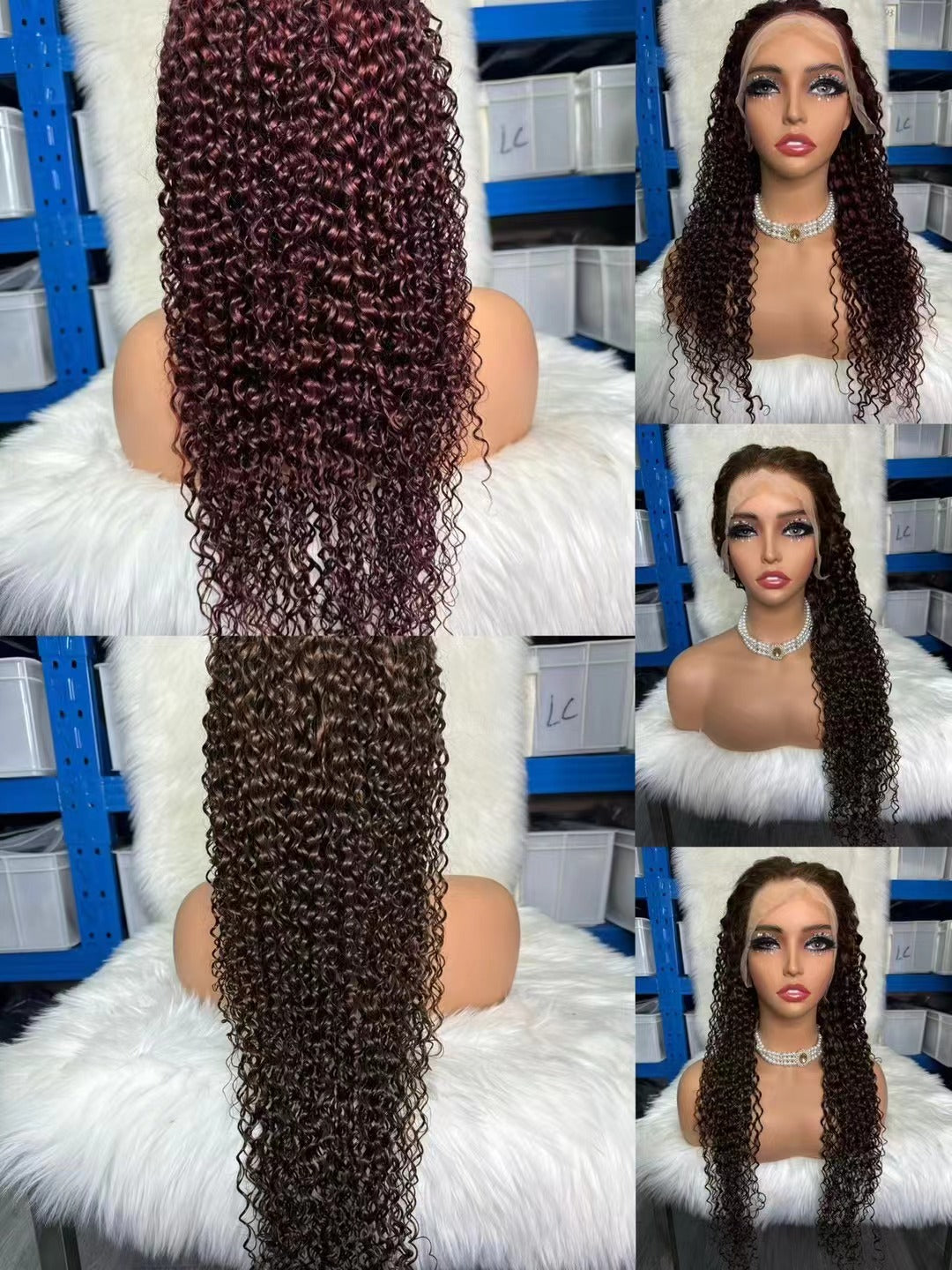 UlikeWig 13X4 Full lace frontal jerry curl Highlight Wigs