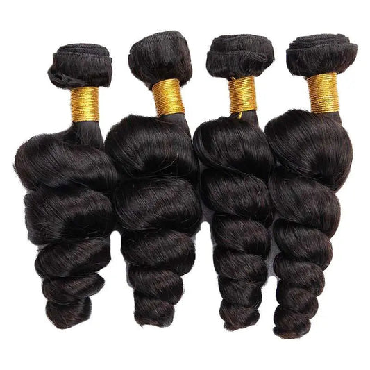 10A Grade 4 Bundles Loose Wave Natural Black Brazilian Virgin Hair