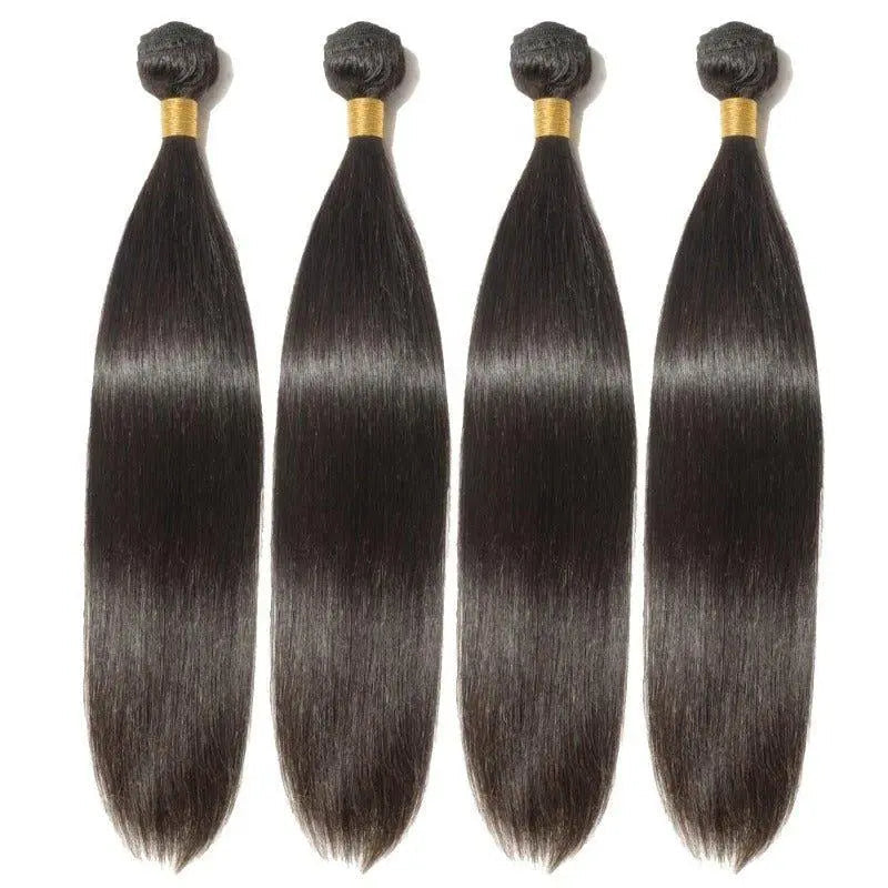 10A Grade 4 Bundles Straight Natural Black Brazilian Virgin Hair