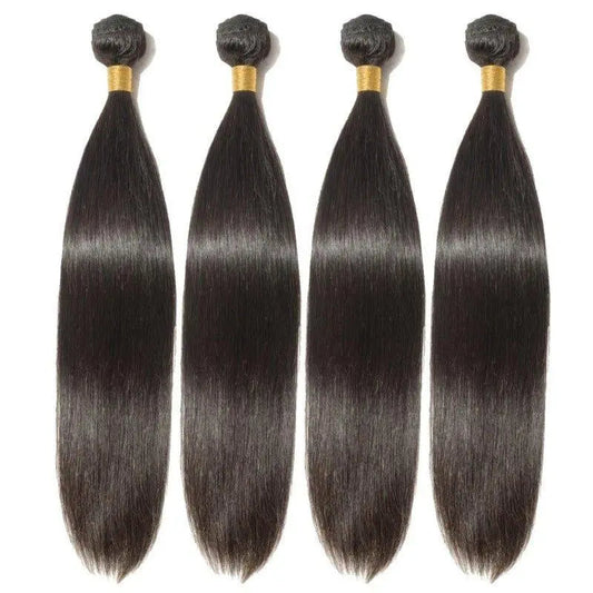 10A Grade 4 Bundles Straight Natural Black Brazilian Virgin Hair