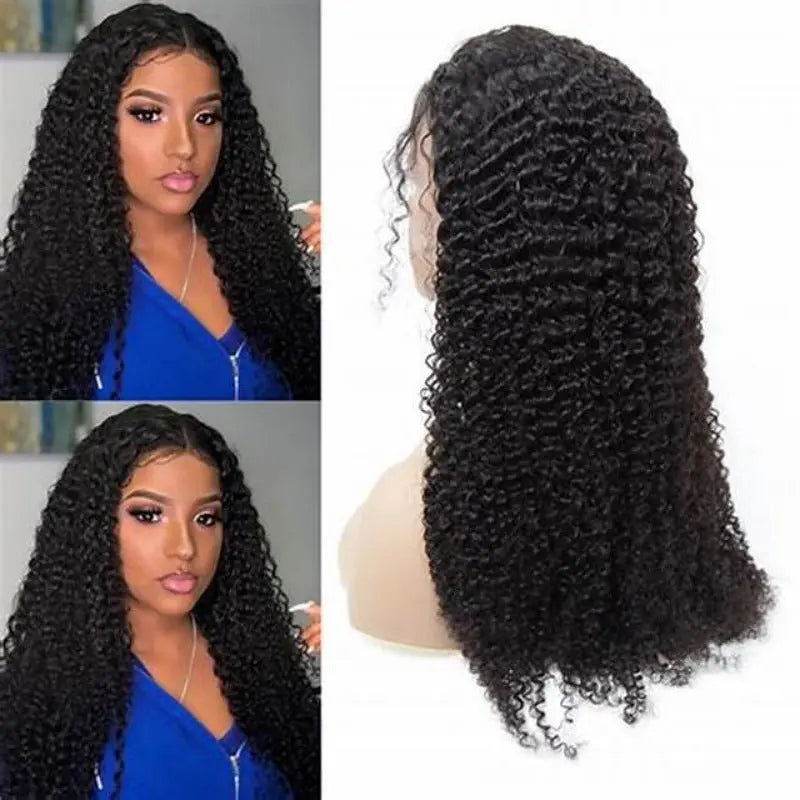 13x4 Transparent Lace Frontal Deep Wave Wigs Virgin Human Hair