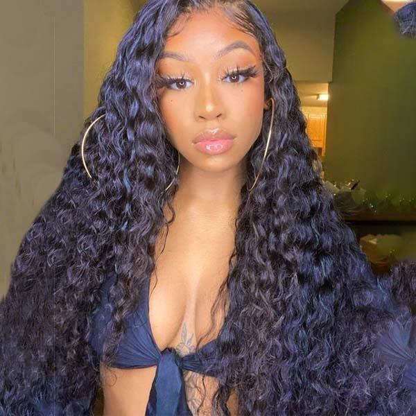 13x4 Human Hair Lace Front Wigs For Women Unprocessed Virgin Water Wave Human Wigs