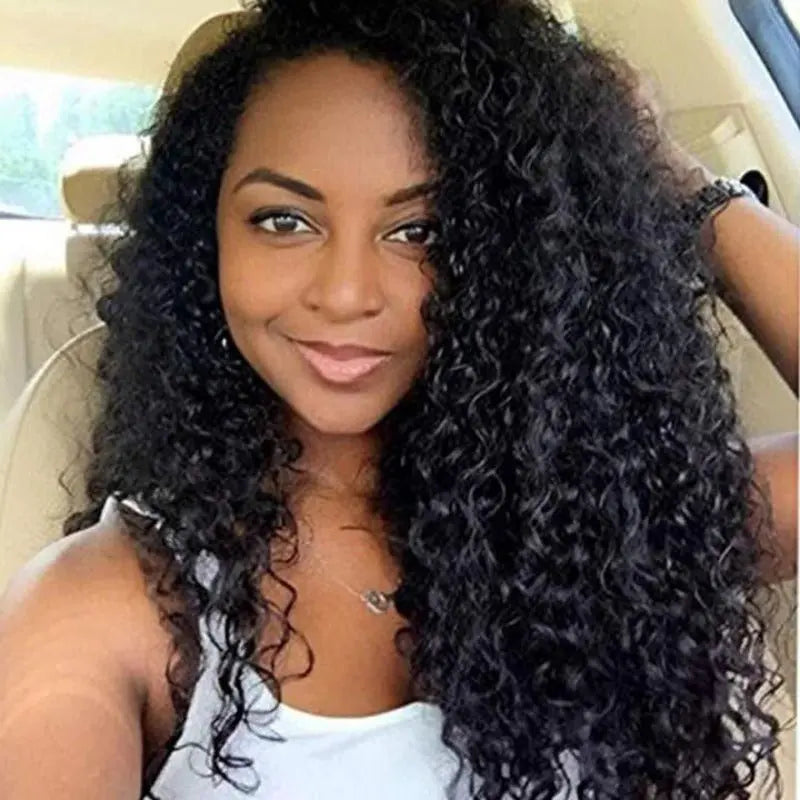 360 Lace Frontal Wig Brazilian Virgin Hair Natural Black Pre-Plucked