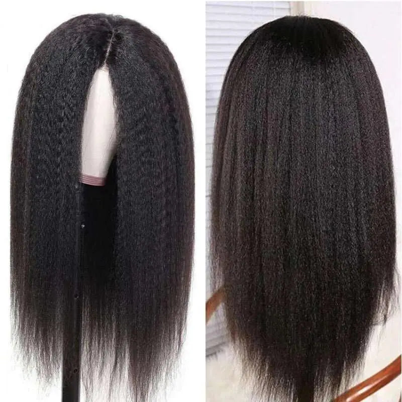 4x4 Yaki Straight Undetectable Invisible Lace Closure Wig丨Real HD Lace