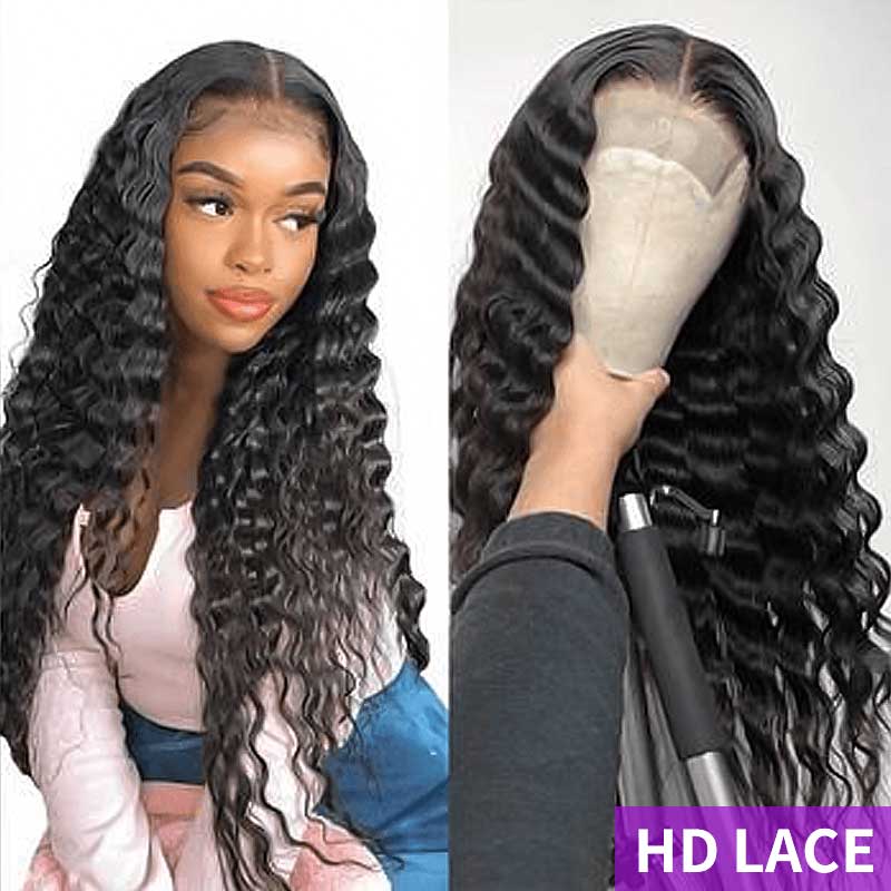 5x5/13x4 HD Lace Wigs Loose Deep Wave Wig 200% Density Human Hair Wigs