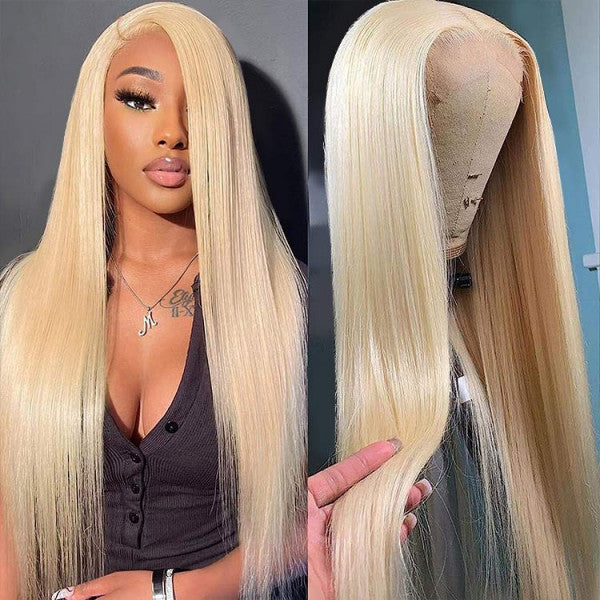 Blond Hair 13x6 HD Lace Front Wig Straight Hair Human Hair Wigs