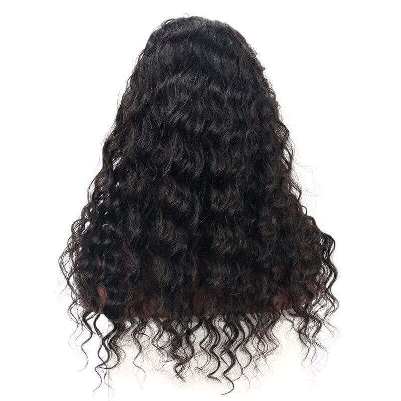 Ulike V Part Loose Deep Wave Wigs Virgin Human Hair No Glue  No Leave Out Needed V Part Human Hair Wigs