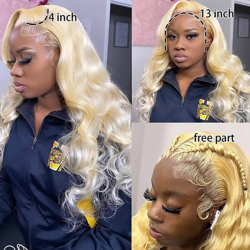 Princess 613 Blonde Color 13*4 Lace Frontal Body Wave Wigs