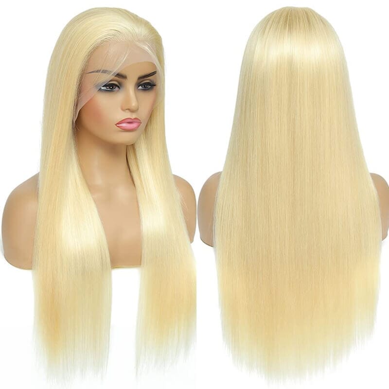 Princess 613 Blonde Color Straight Hair 13*4 Lace Frontal Wigs