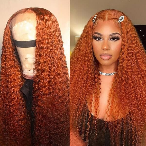 Super Popular 350 Color Curly Wave 4x4 13x4 Lace Frontal Wig