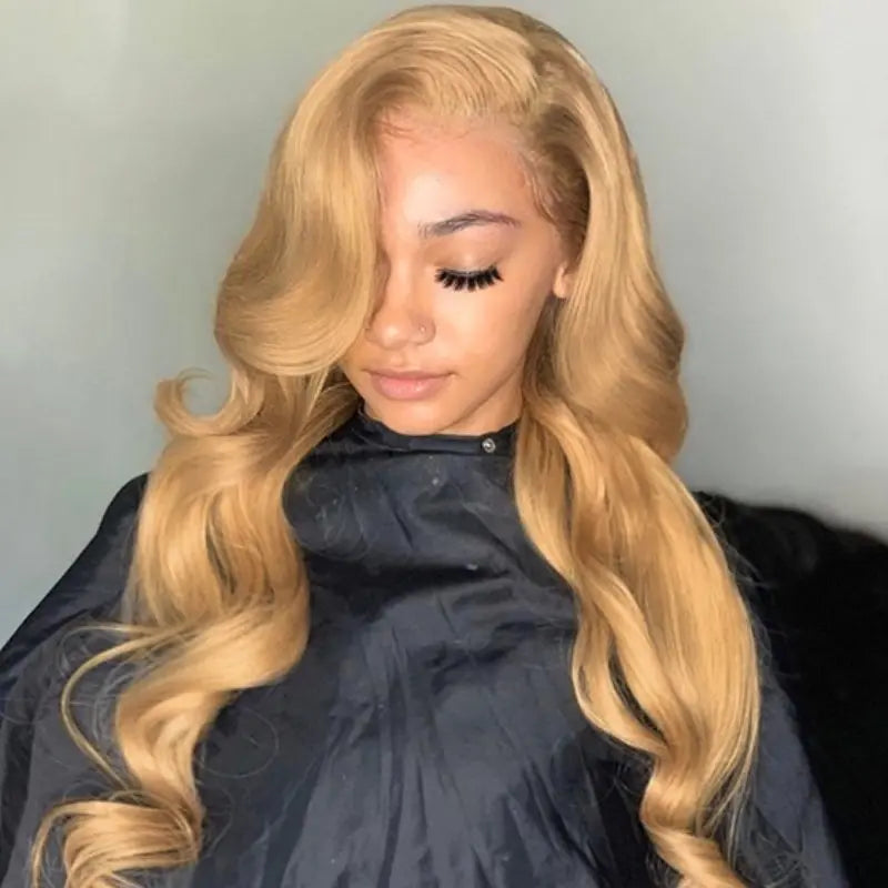 Kash Doll Style Honey Brown Ombre Loose Wave 4x4 13x4 Lace Frontal Wig