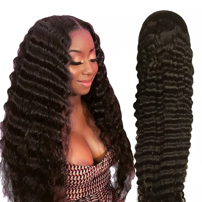 Romantic 13x4 Transparent Lace Frontal Loose Deep Wigs