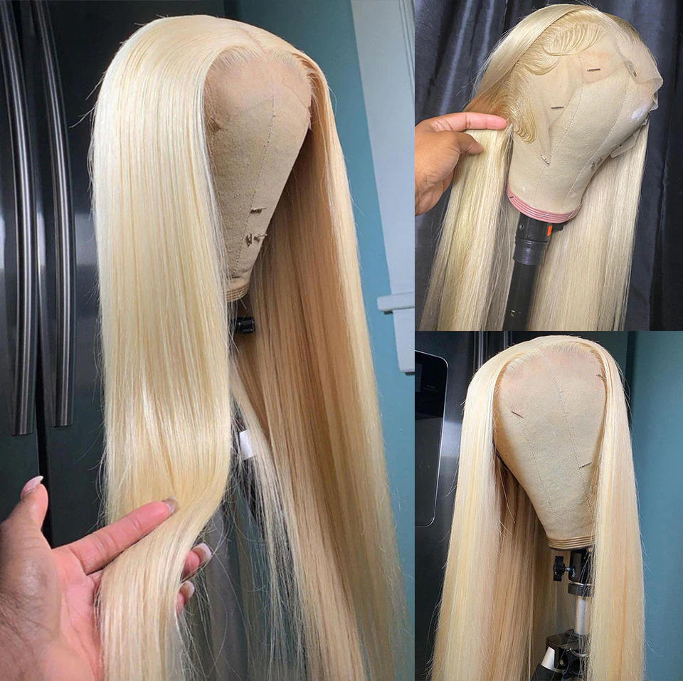 Blond Hair 13x6 HD Lace Front Wig Straight Hair Human Hair Wigs