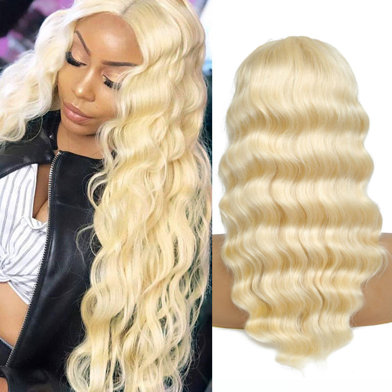 613 Blonde 4×4 HD Lace Closure Wig Body Wave Natural Looking Wig