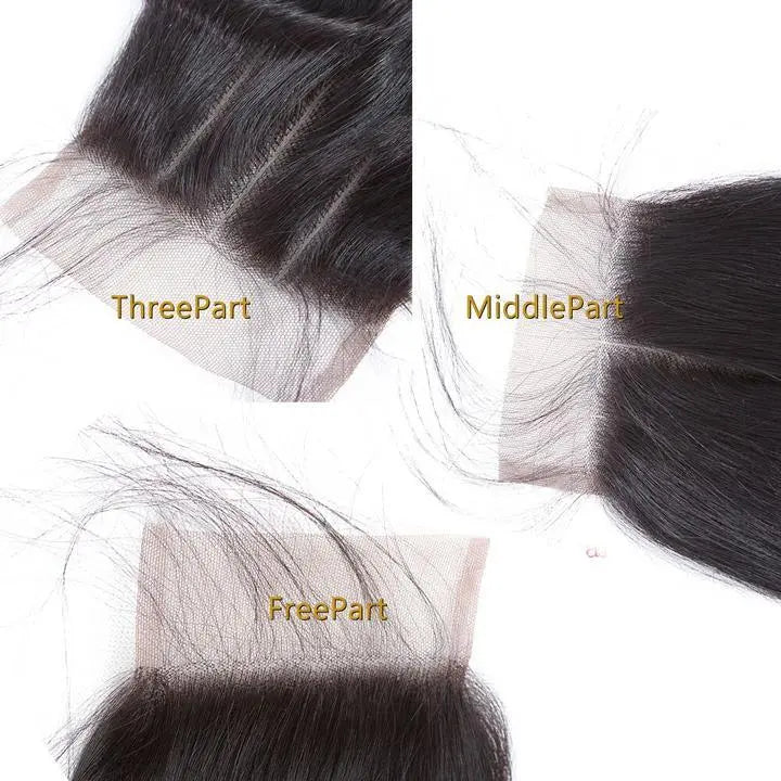 Human Hair 4*4 HD Invisible Transparent Lace Closure