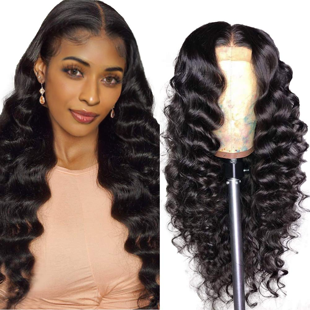 Romantic 13x4 Transparent Lace Frontal Loose Deep Wigs