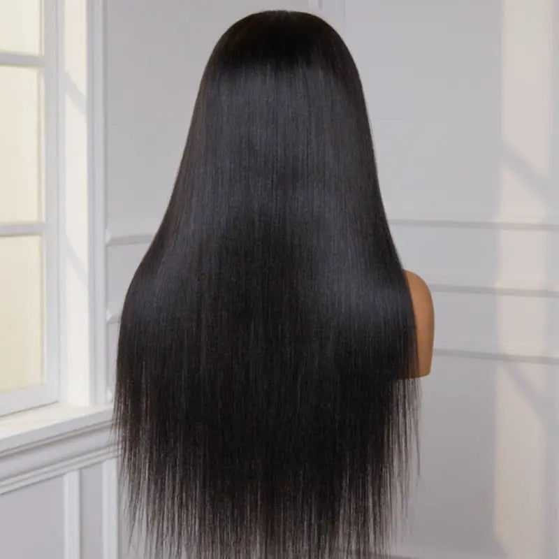 Undetectable Invisible Lace 13x6 Lace Frontal Yaki Straight Wig丨Real HD Lace