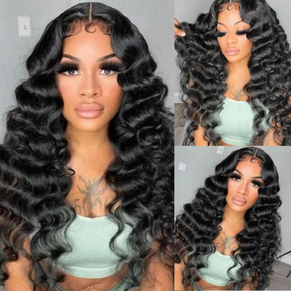 ulike Loose Deep Wave Wig HD Lace Front Wigs 13x4 Lace Frontal Wig Glueless Human Hair Wigs