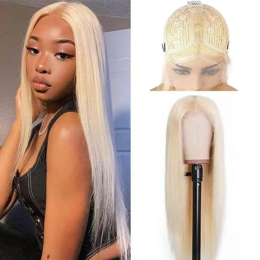 Ulike Hair Blonde 613 Color T-Part Lace Frontal Wigs 150%Density