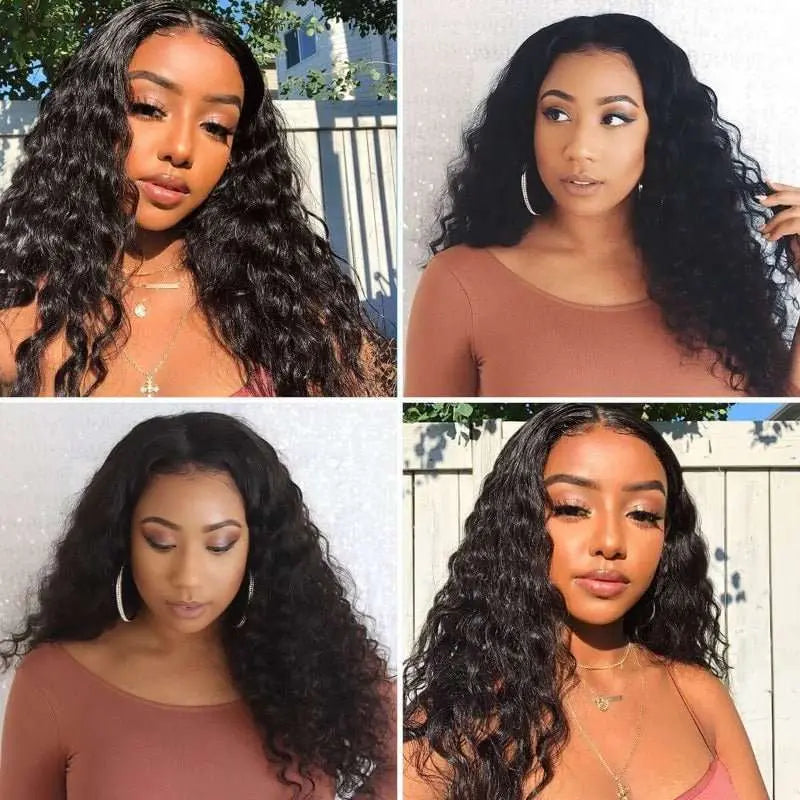 Full Lace Wig Human Virgin Hair Natural Black