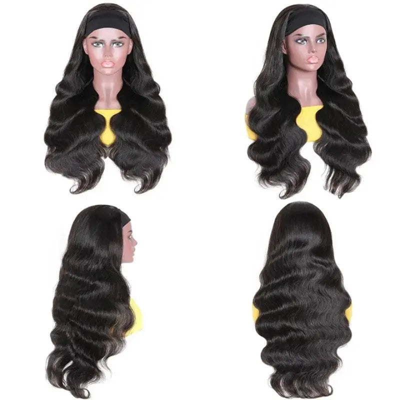 Ulike Hair Glueless Headband Body Wave Wig For Black Woman 150%Density