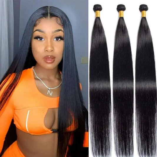 Remy Hair 15A Grade 32-40Inches Long Hair Bundles Brazilian Virgin Hair