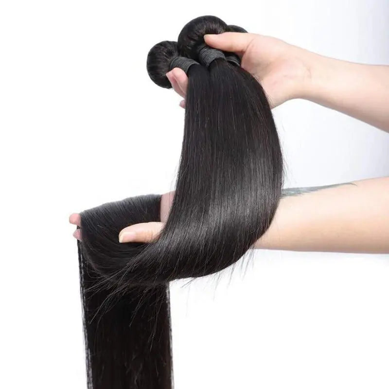 Remy Hair 15A Grade 32-40Inches Long Hair Bundles Brazilian Virgin Hair