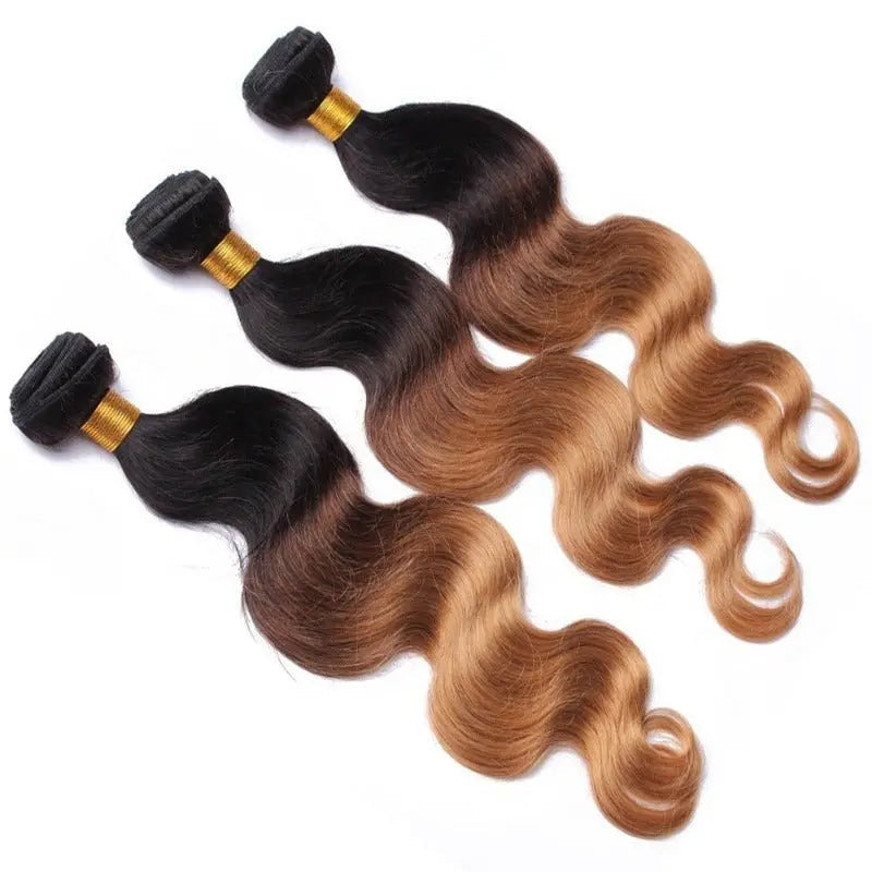 Ulike Remy Hair 3 Bundles T1B/27 T1B/4/27 Color Straight/Body Wave Brazilian Virgin Hair