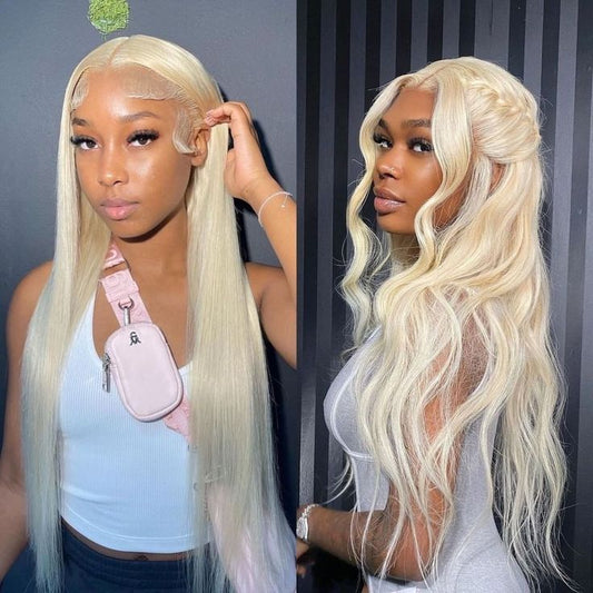 ulike 13x6 Blonde Lace Frontal Wigs Straight 613 Transparent Lace Wigs With Super Natural Hairline