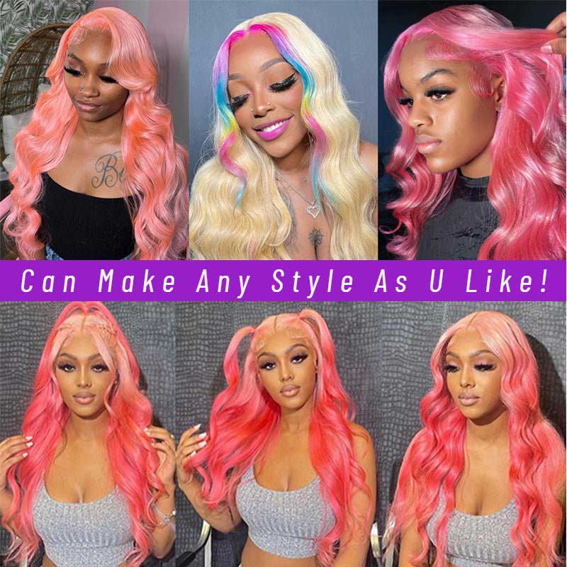 Ulike 613 Blonde Lace Front Wigs Body Wave Human Hair 13x6 Frontal Wigs Pre-plucked Hairline